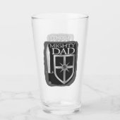 Mighty Dad Sword and Shield Glas (Voorkant)