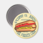 Mighty Dog Hotdog Persoonlijk Magneet (Voorkant / Achterkant)