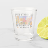 Mighty Five Utah National Parks List  Shot Glas (Achterkant)