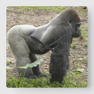 Mighty Gorilla Clock Vierkante Klok