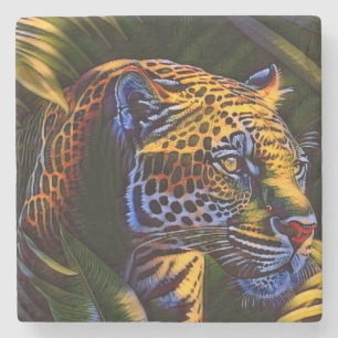 Mighty Jaguar A Oerwoud Predator Stenen Onderzetter