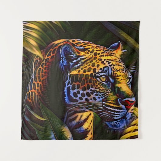 Mighty Jaguar A Oerwoud Predator Wandkleed (Voorkant)