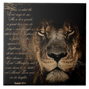 Mighty Lion Tegeltje