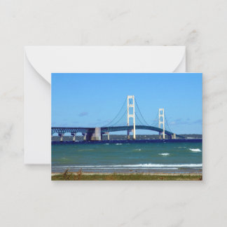 Mighty Mac - Mackinac Bridge - Plain notecard Notitiekaartje
