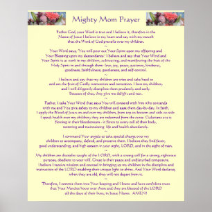 Mighty mama Prayer Poster