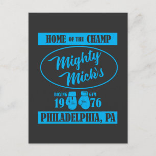 Mighty Mick's Boxing Gym Gift  Philly Boxer Briefkaart