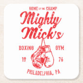 Mighty Mick's Boxing Gym Philly Onderzetter (Voorkant)