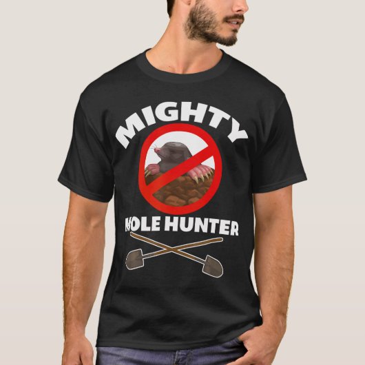 Mighty Mole Hunter T-shirt (Voorkant)