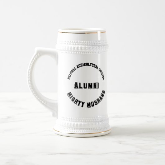Mighty Mushans Alumni Stein Bierpul (Links)