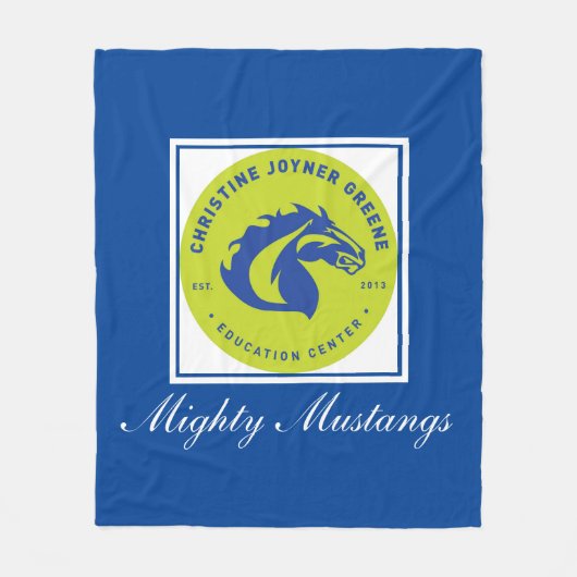 Mighty Mustangs Fleece Blanket (Voorkant)