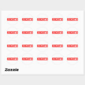 Mighty Stamp Ronde Sticker (Vel)