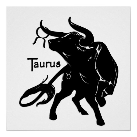 Mighty Taurus the Bull Zodiac Perfect Poster (Voorkant)