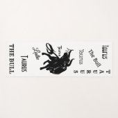 Mighty Taurus the Bull Zodiac Personal Yogamat (Voorkant (horizontaal))