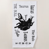 Mighty Taurus the Bull Zodiac Strandlaken (Voorkant)