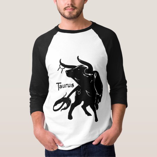Mighty Taurus the Bull Zodiac T-shirt (Voorkant)