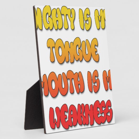 Mighty Tongue Weak Mouth pic Fotoplaat (Zijkant)