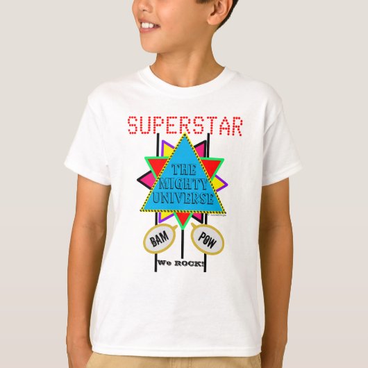 Mighty Universe Blue Superstar T-shirt (Voorkant)