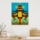 Mighty Winged Yellow Ant Poster (Keuken)