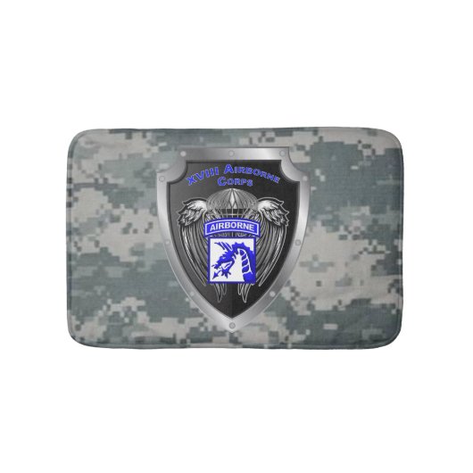 Mighty XVIII Airborne Corps Veteran Badmat (Voorkant)