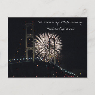 MightyMac_05, Mackinaw Bridge 50e Jubileum... Briefkaart