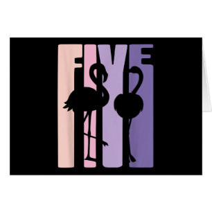 Mignon 5e cadeau d'anniversaire I Flamant rose I 5
