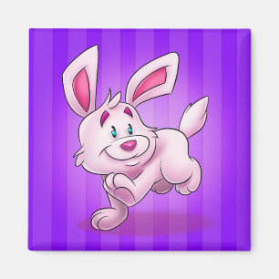 mignon aimant lapin de dessin animé