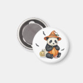 Mignon aimant panda citrouille Halloween (Recto/Verso)