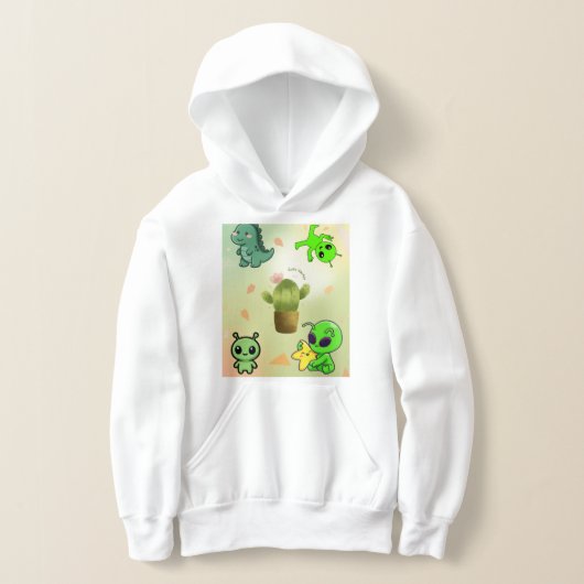mignon alien&cactus sweat à capuche,Ajoutez une to (Poser)