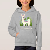 mignon amant lama ajouter nom Sweat - shirt à capu (Devant)