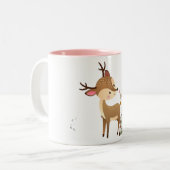 mignon amateur de cerfs Mug (Devant gauche)