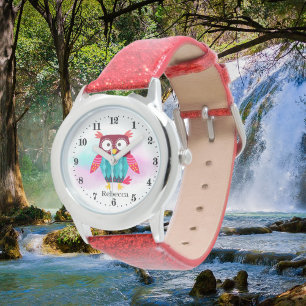 mignon amateur de hibou ajouter le nom Montre