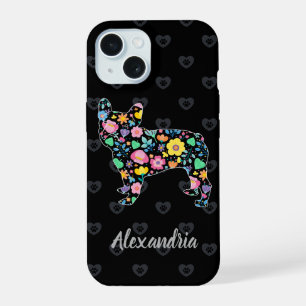 Mignon Amour Mon Design Floral de Bouledogue Franç