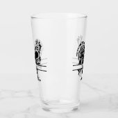 mignon amoureux de coq ajouter le nom Verre (Gauche)