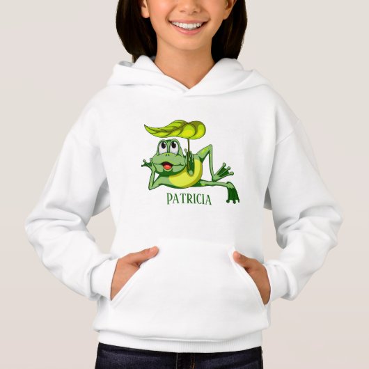 mignon amoureux de grenouille ajouter nom Sweat -  (Devant)