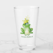 mignon amoureux de grenouille ajouter nom Verre (Dos)