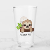 mignon amoureux paresseux ajouter nom Verre (Devant)