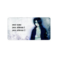 mignon anima emo garçon étiquettes de adresse pour