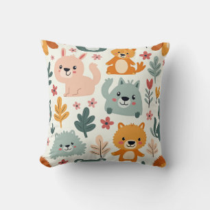 mignon animaux coussin coussin