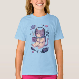 Mignon Art du Chat Cosmique | Mug et T-Shirt Meows