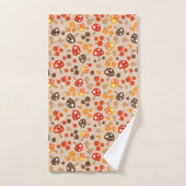 mignon automne motif de champignon saisonnier carr (Serviette à main)