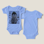 Mignon bébé manchot en écharpe d'hiver (Design Recto & Verso)