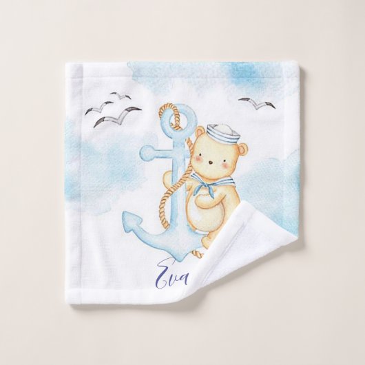 Mignon bébé ours marin (Gant de toilette)