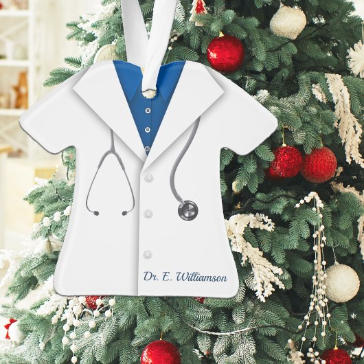 Mignon blouse blanche de laboratoire