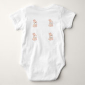 Mignon Body Bébé Lapin Kawaii & Fleur de Sakura (Dos)