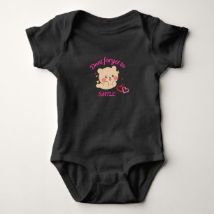 Mignon Body pour Bébé Ours en Peluche N'oublie Pas