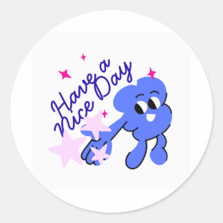 Mignon Bonne Journée Kawaii Autocollant Dessin Ani