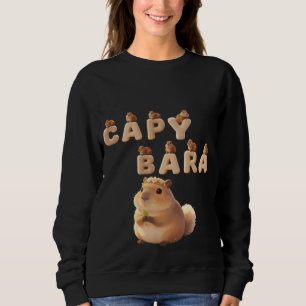 Mignon Capybara Fluffy Graphique Sweat à Capuche,