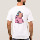 Mignon Capybara Rétro Sweat à Capuche Dessin Animé (Dos)