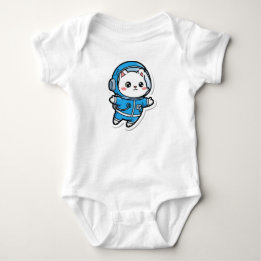 Mignon Chat Astronaute Body Bébé Photo Personnalis