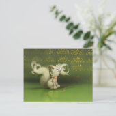 mignon chat caricature Carte postale (Debout devant)